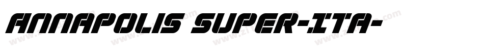 Annapolis Super-Ita字体转换